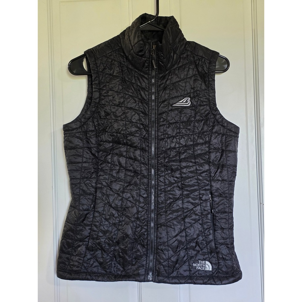 The North Face Bergstrom Womens Thermoball Eco Puffer Vest Black Small Quilted
